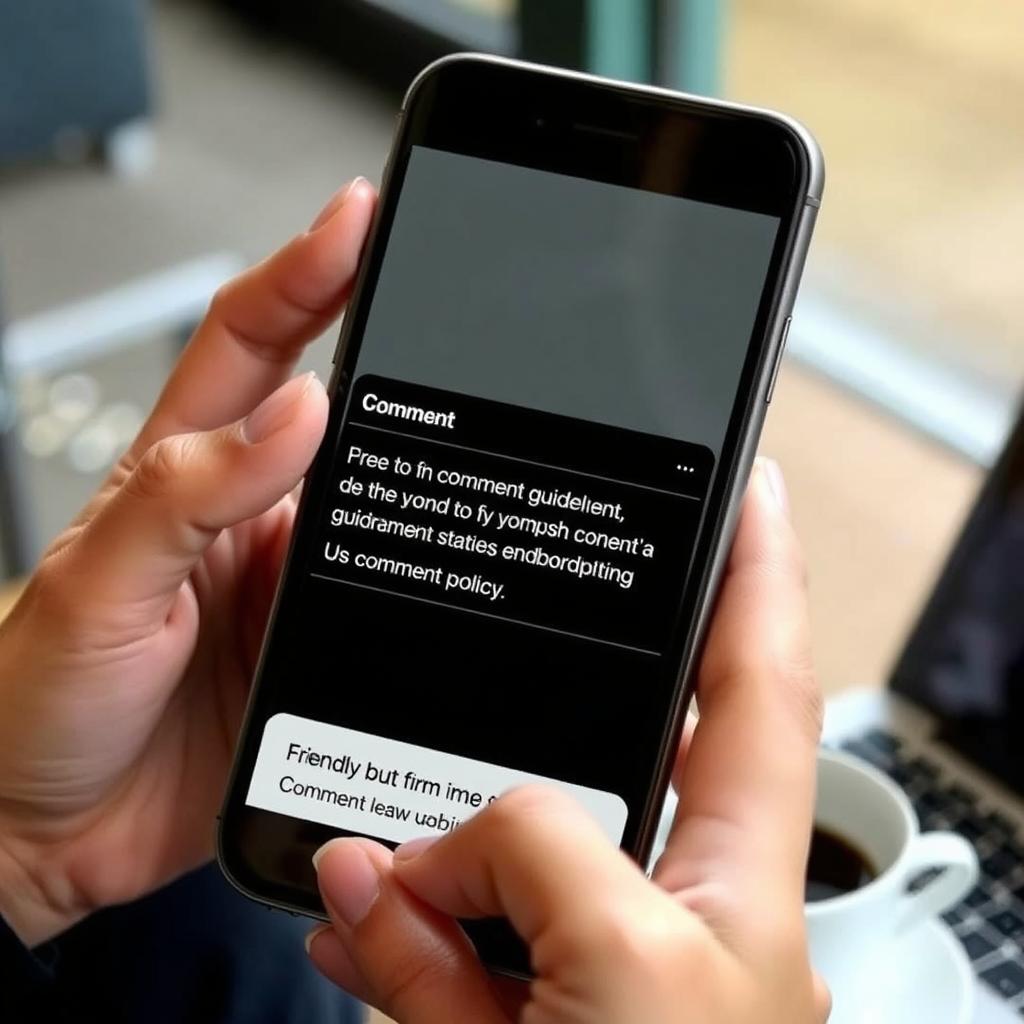 A person receiving feedback about their comment with reference to the Comment Policy