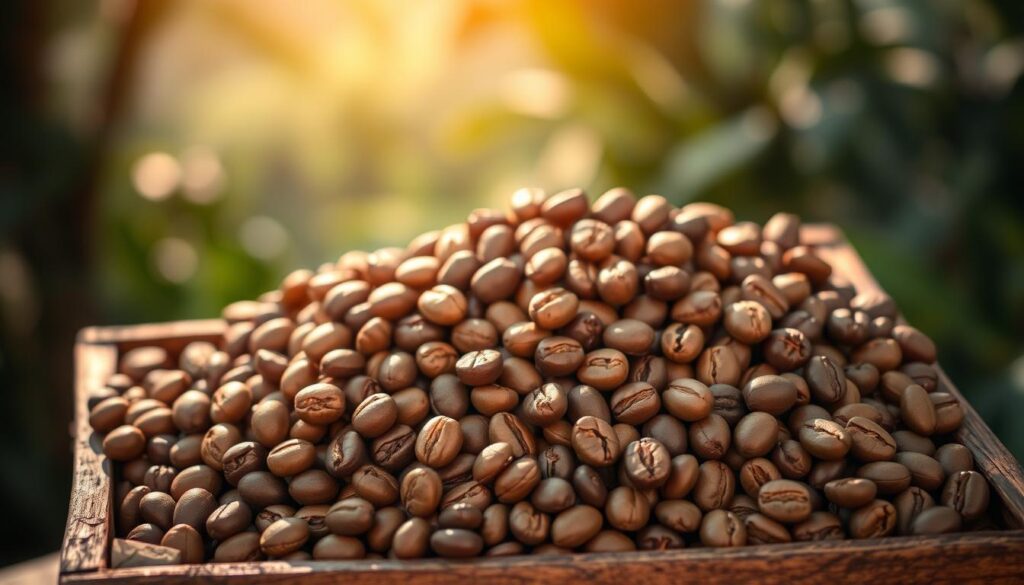 Guatemalan coffee beans selection