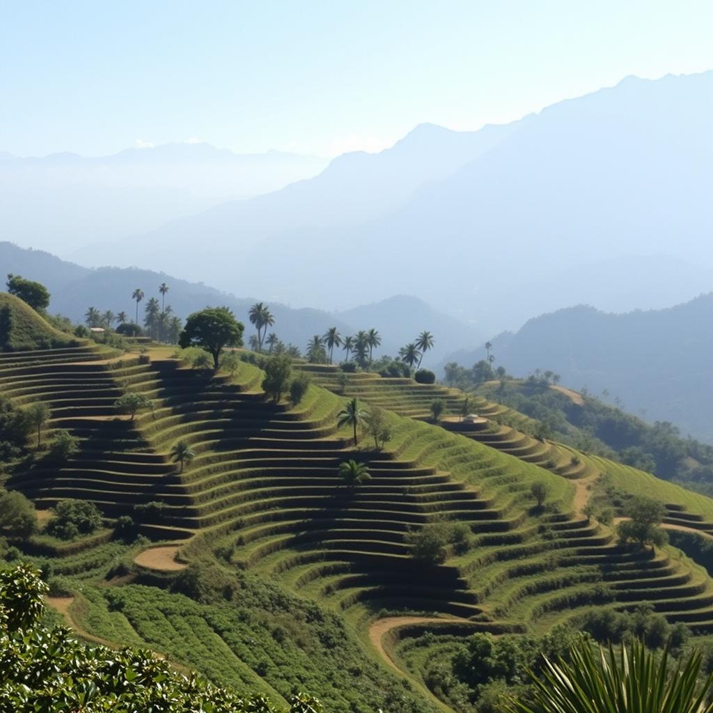 High-altitude coffee farm in Huehuetenango with sustainable farming practices
