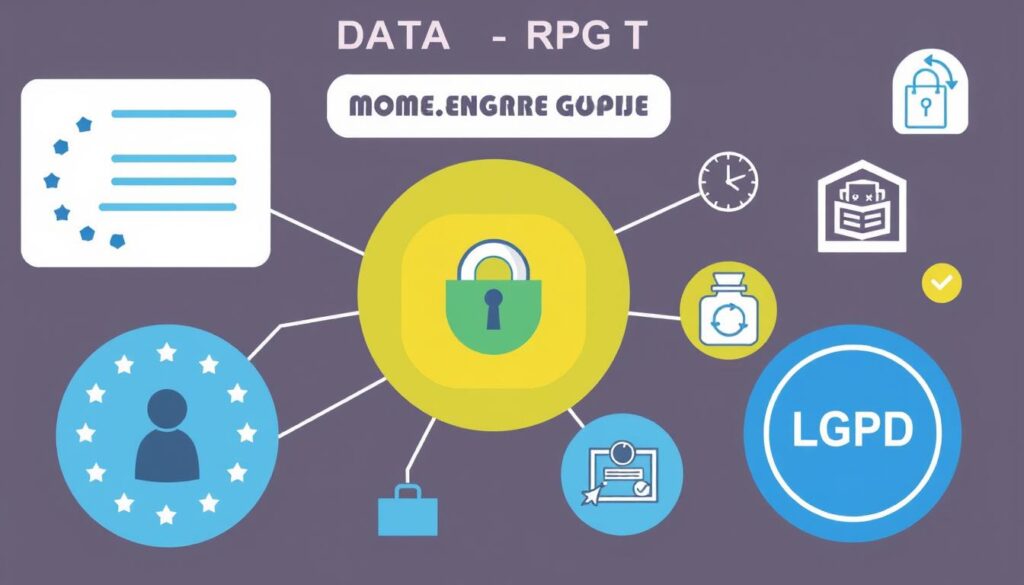 Illustration of user data rights under privacy regulations