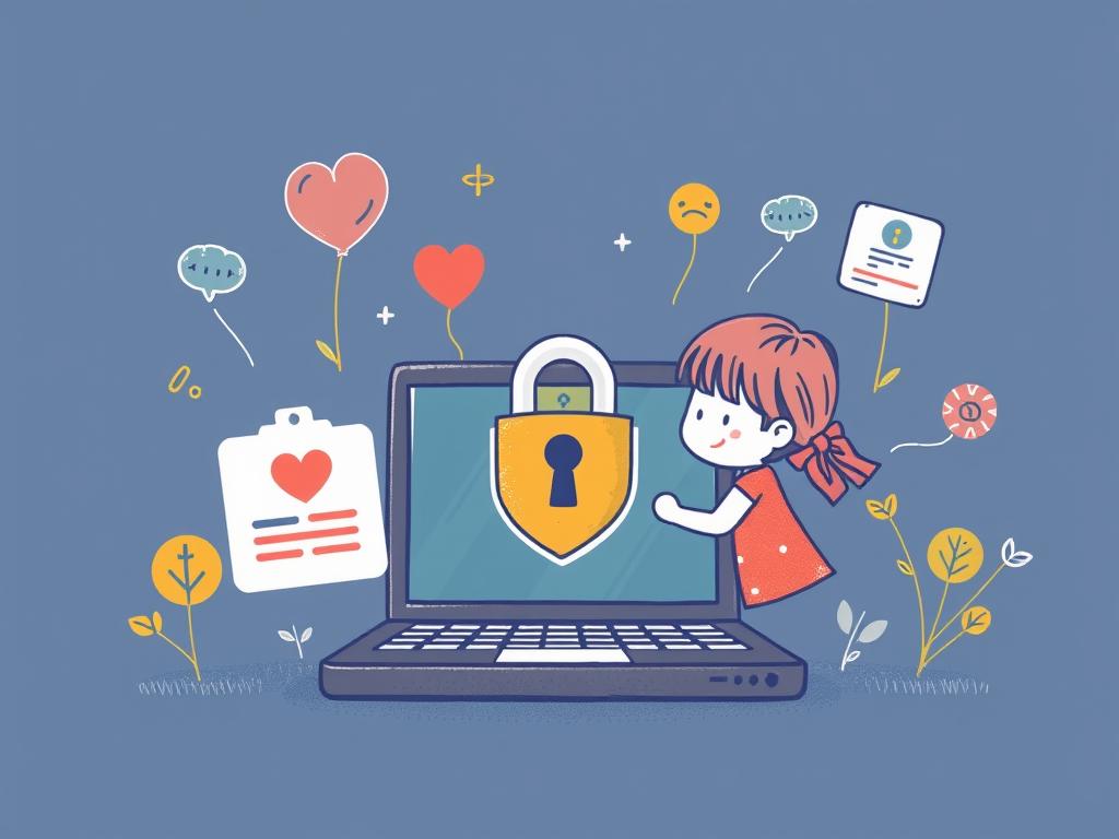 Illustration representing children's online privacy protection