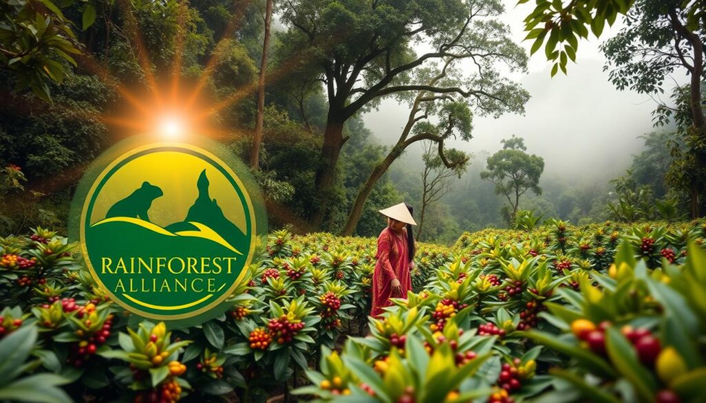 Rainforest Alliance coffee certification
