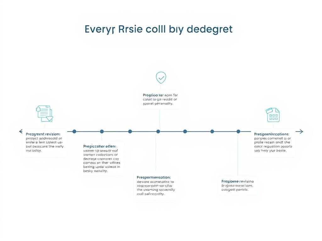 Timeline showing privacy policy updates and notification process