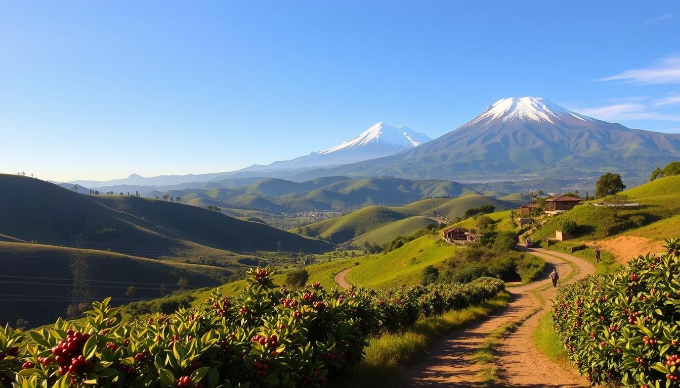 Volcanic soil coffee