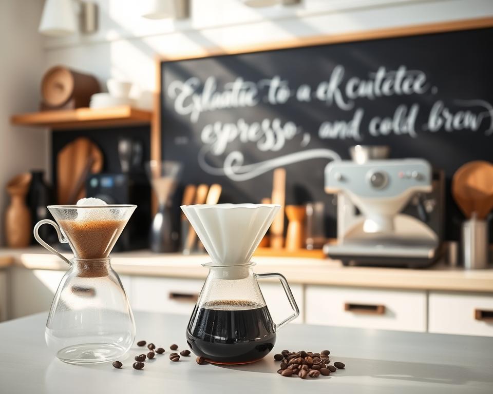 coffee extraction methods chemex v60 espresso cold brew