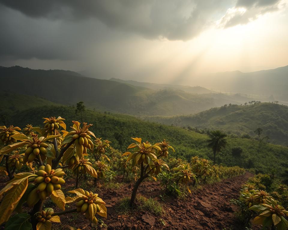 global warming coffee production