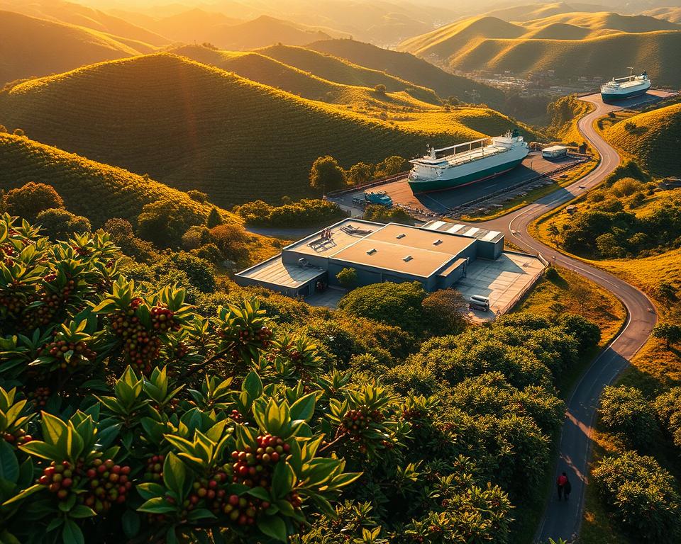 green export logistics coffee