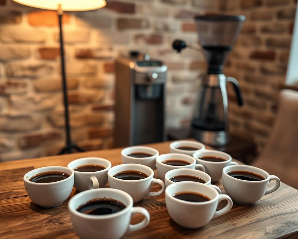 home coffee cupping