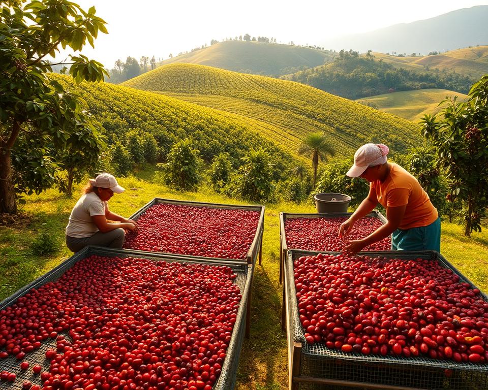 post-harvest coffee processing