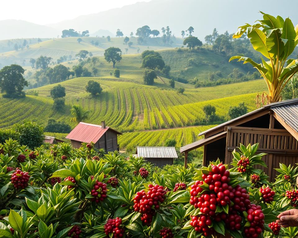 traditional coffee farming