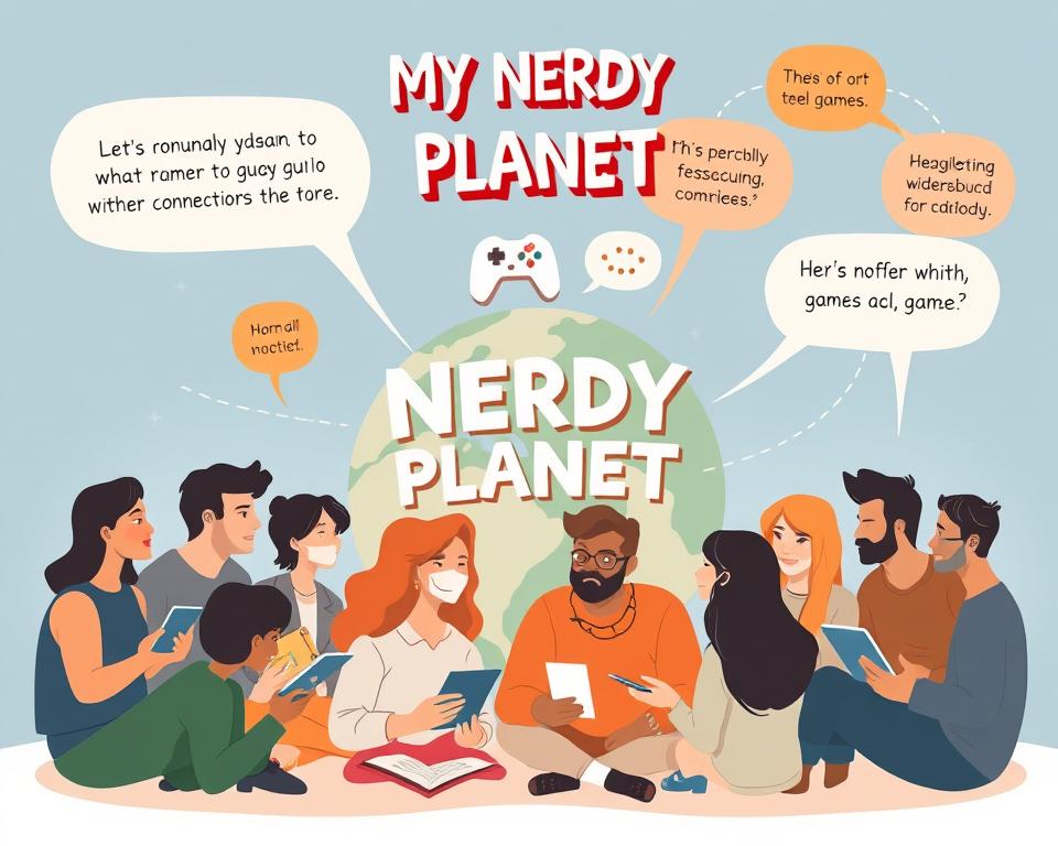 Comunidade do My Nerdy Planet interagindo e compartilhando experiências