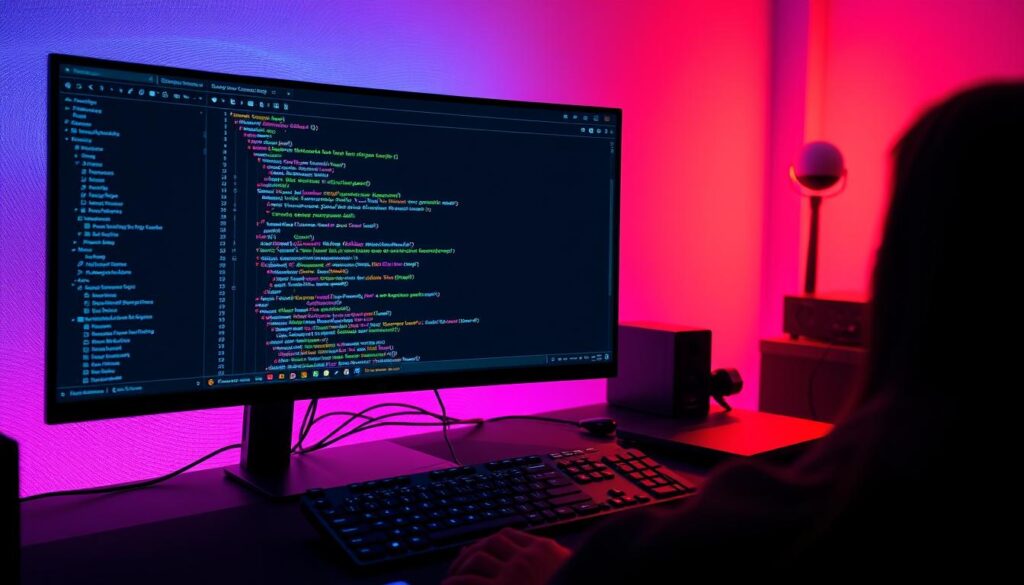 Developer using GitHub Copilot to write code efficiently - essential smart tools for modern nerds