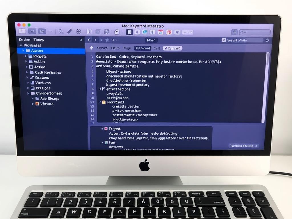 Keyboard Maestro automation being configured on Mac - powerful smart tools for modern nerds