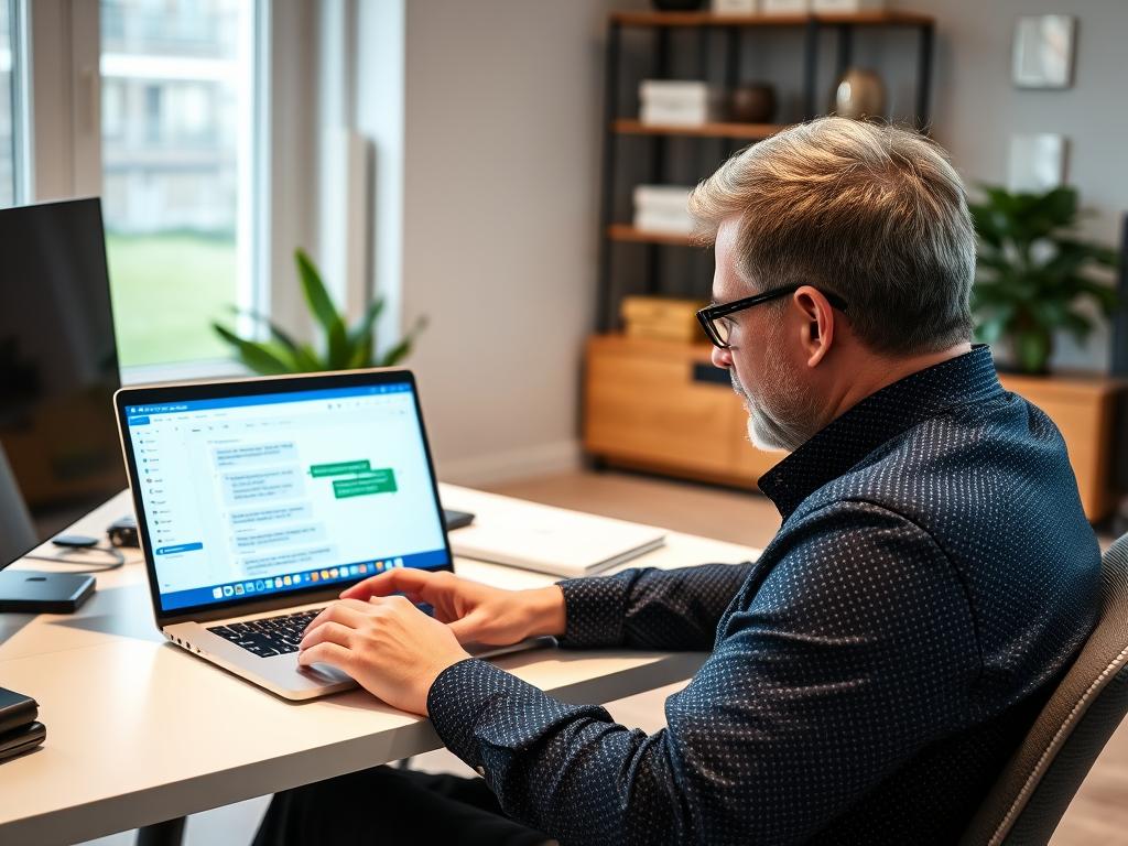 Person using ChatGPT on multiple devices to solve complex problems - smart tools for modern nerds